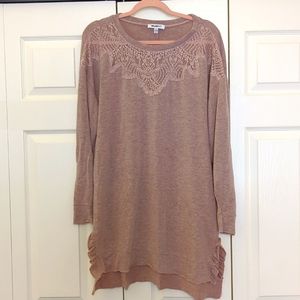 Dusty rose/pink tunic long sleeve shirt